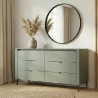 Комод Fabrik Home Velori 81 x 163 x 38см / ЛДСП / Зеленый дымчатый photo 4