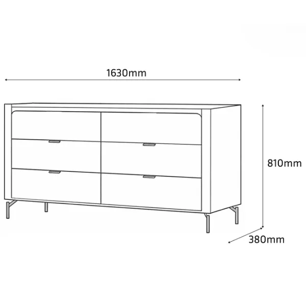 Комод Fabrik Home Velori 81 x 163 x 38см / ЛДСП / Зеленый дымчатый photo 7