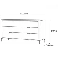 Комод Fabrik Home Velori 81 x 163 x 38см / ЛДСП / Зеленый дымчатый photo 7