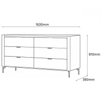 Комод Fabrik Home Velori 81 x 163 x 38см / ЛДСП / Глиняный серый photo 5