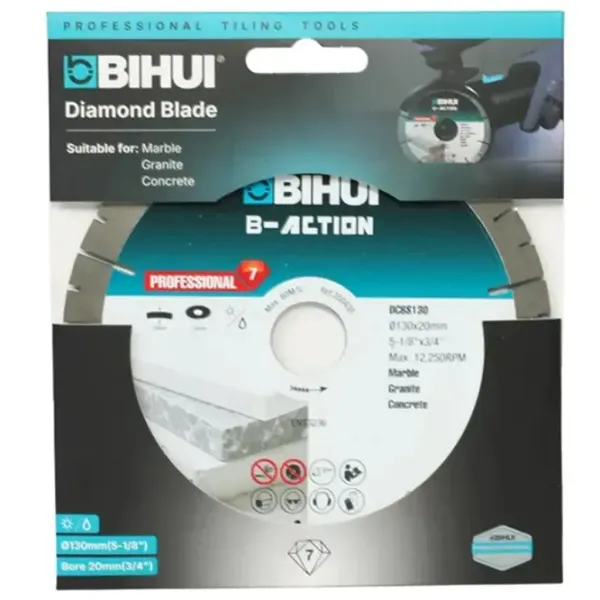Алмазный отрезной диск BIHUI DCBS130  photo 3