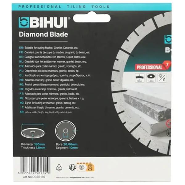 Алмазный отрезной диск BIHUI DCBS130  photo 4