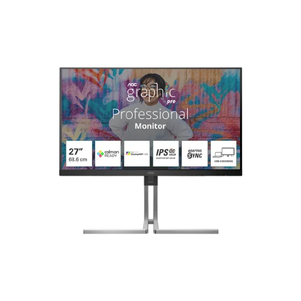 Монитор AOC Q27U3CV 27" 2K 75 Гц / 4 мс / Черный photo 1