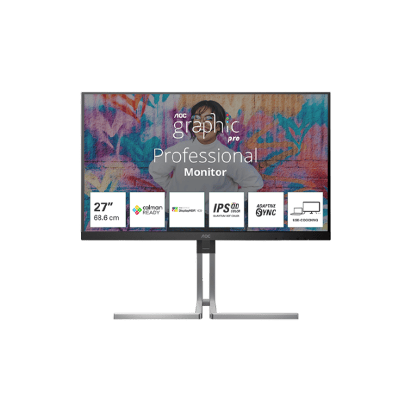 Монитор AOC Q27U3CV 27" 2K 75 Гц / 4 мс / Черный photo 1