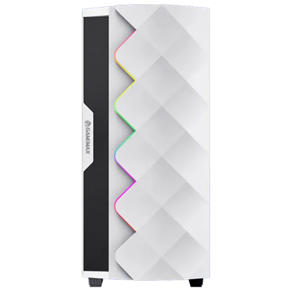 Carcasă Gamemax Diamond CP WT Mid Tower / White photo 2