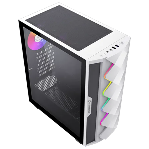 Carcasă Gamemax Diamond CP WT Mid Tower / White photo 6