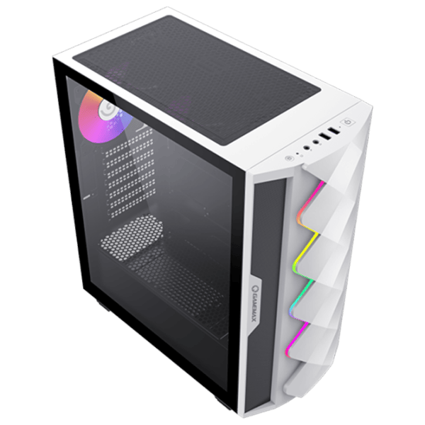 Carcasă Gamemax Diamond CP WT Mid Tower / White photo 6