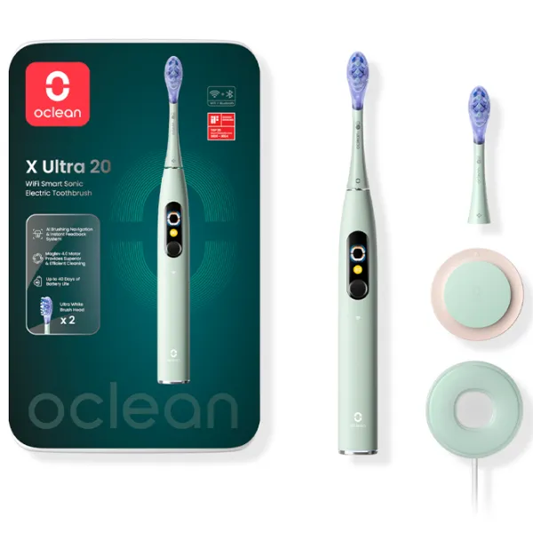 Зубная электрощетка Oclean X Ultra 20 Звуковая / Зеленый photo 6