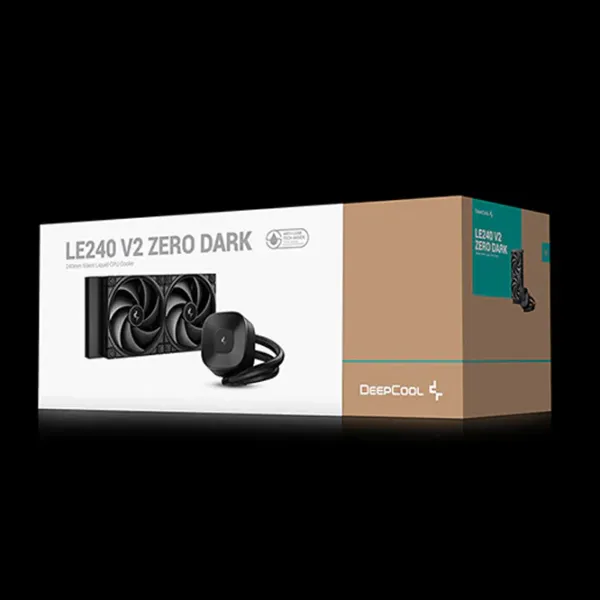 Жидкостное охлаждение Deepcool LE240 V2 ZERO DARK Гидродинамический / 1600 об/мин photo 6