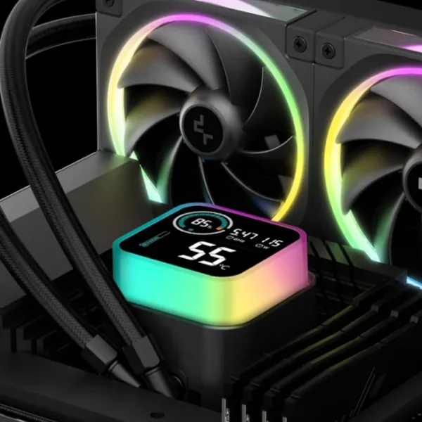 Жидкостное охлаждение Deepcool LQ360 Ultra ARGB Гидравлический подшипник / 2150 об/мин photo 6