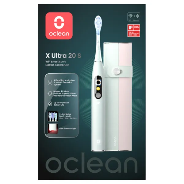 Зубная электрощетка Oclean X Ultra 20 S Звуковая / Зеленый photo 6