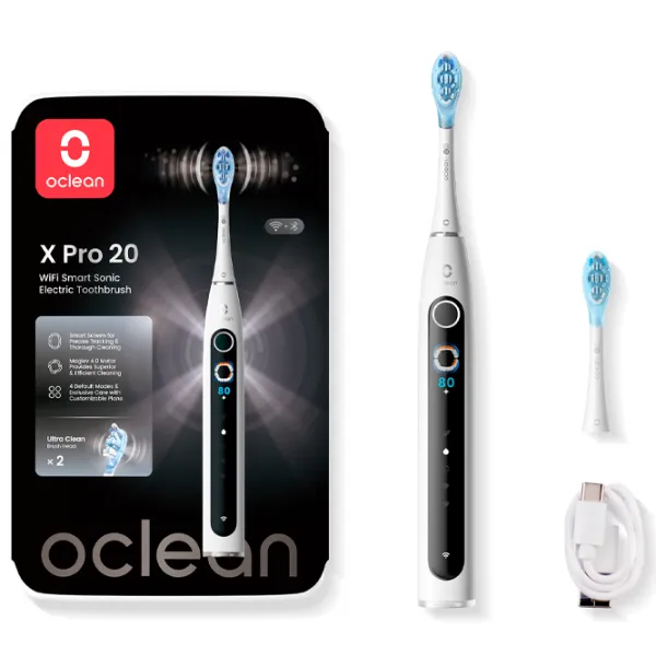 Зубная электрощетка Oclean X Pro 20 Звуковая / Белый photo 6