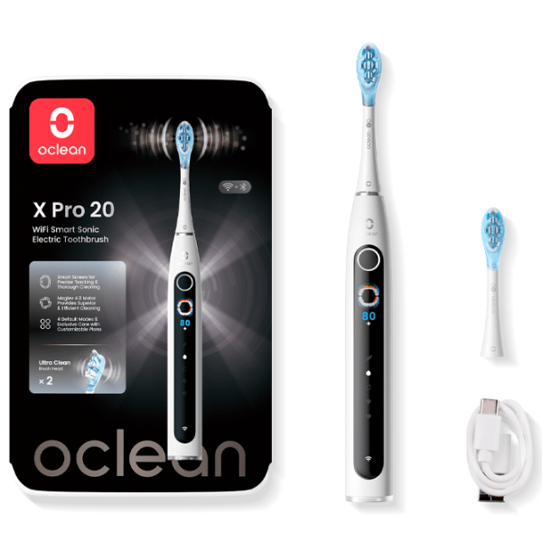 Зубная электрощетка Oclean X Pro 20 Звуковая / Белый photo 6