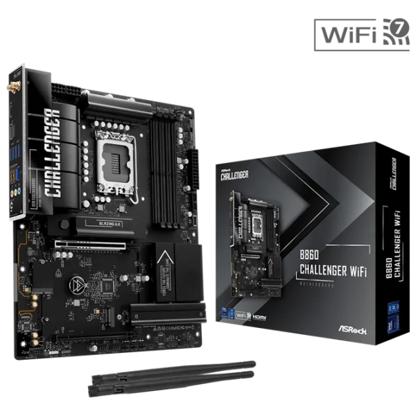 Материнская плата ASRock B860 CHALLENGER WIFI ATX / Intel B860  photo 6
