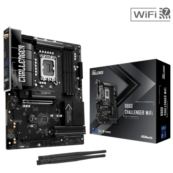 Материнская плата ASRock B860 CHALLENGER WIFI ATX / Intel B860  photo 6
