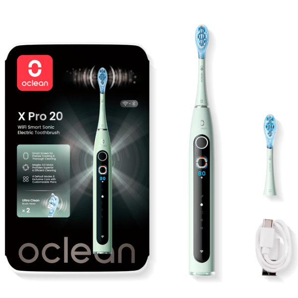 Зубная электрощетка Oclean X Pro 20 Звуковая / Зеленый photo 7