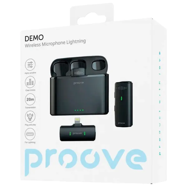Microfon Proove Demo Lightning Black photo 3