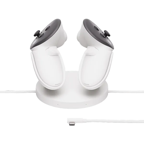 Staţie de încărcare ochelari VR şi controlere Meta Compact Charging Dock Meta Quest 3S / White photo 1