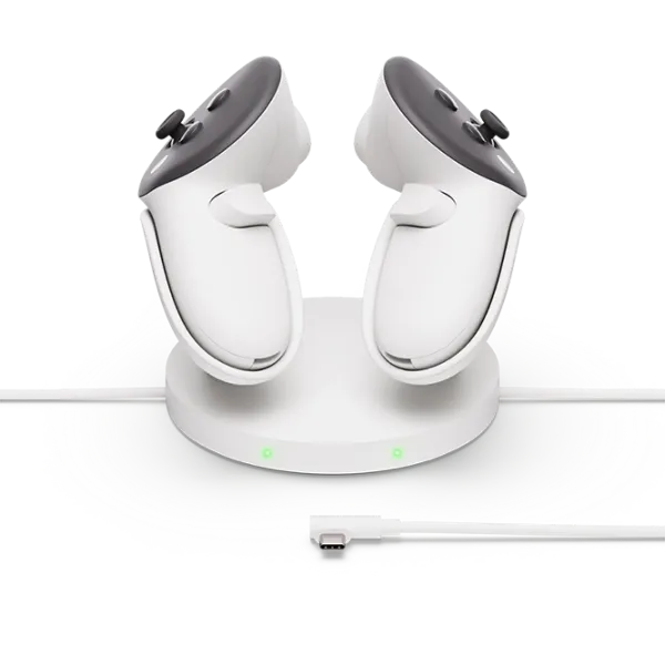 Staţie de încărcare ochelari VR şi controlere Meta Compact Charging Dock Meta Quest 3S / White photo 2