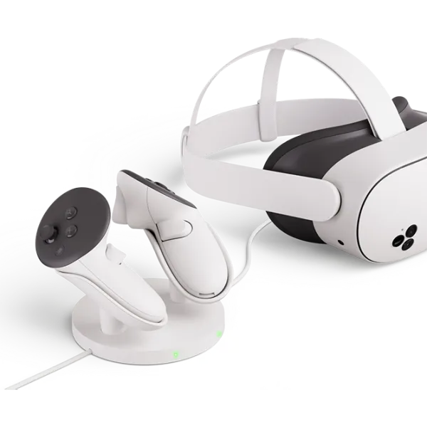 Staţie de încărcare ochelari VR şi controlere Meta Compact Charging Dock Meta Quest 3S / White photo 4