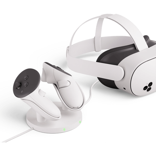 Staţie de încărcare ochelari VR şi controlere Meta Compact Charging Dock Meta Quest 3S / White photo 4