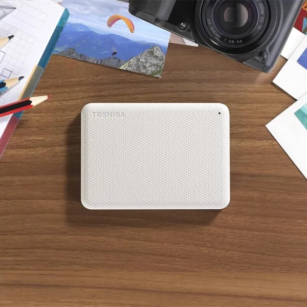 Unitate externă de stocare HDD Toshiba Canvio Advance 1 TB HDTCA10EW3AA / White photo 5