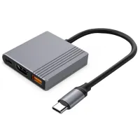 Адаптер Cablexpert A-CM-COMBO3-05 USB Type-C / Серый photo 3