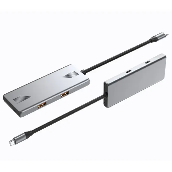 Адаптер Hub Gembird UHB-CM-U310-A2C2-01 USB Type-C / Серебряный photo 3