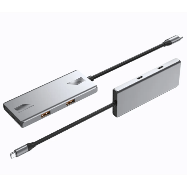 Адаптер Hub Gembird UHB-CM-U310-A2C2-01 USB Type-C / Серебряный photo 3