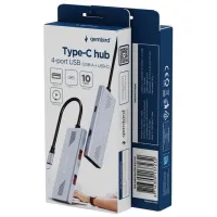 Адаптер Hub Gembird UHB-CM-U310-A2C2-01 USB Type-C / Серебряный photo 4