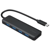 Adaptor Hub Gembird UHB-CM-U3P4P-01 USB Type-C / Black