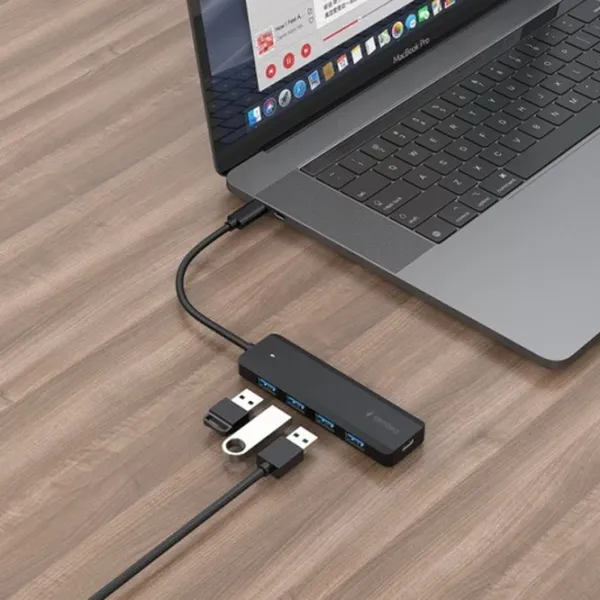Адаптер Hub Gembird UHB-CM-U3P4P-01 USB Type-C / Черный photo 3