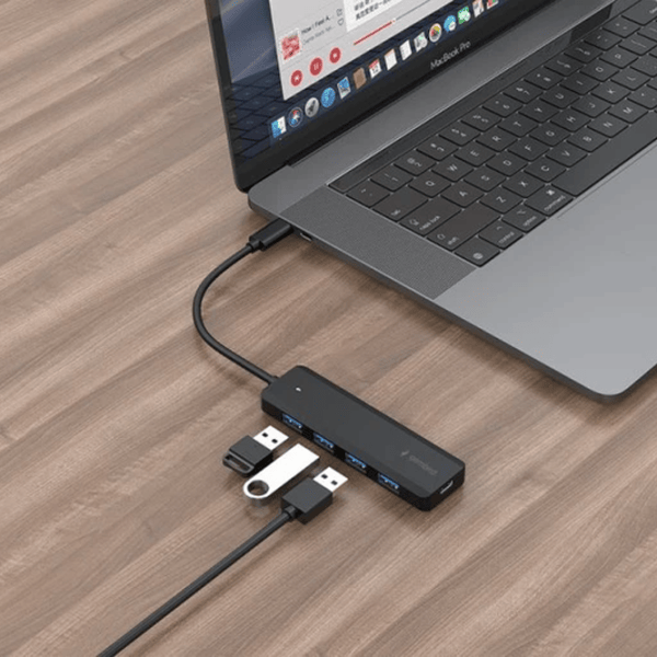 Адаптер Hub Gembird UHB-CM-U3P4P-01 USB Type-C / Черный photo 3