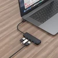 Адаптер Hub Gembird UHB-CM-U3P4P-01 USB Type-C / Черный photo 3