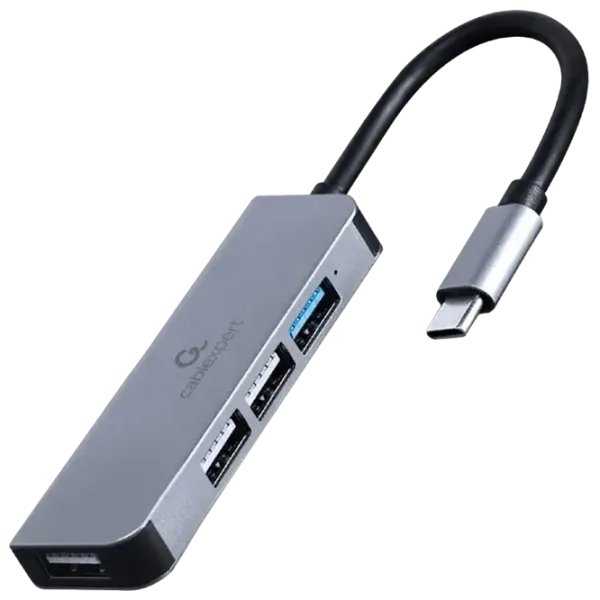 Адаптер Hub Gembird UHB-CM-U3P1U2P3-01 USB Type-C / Серебряный photo 1