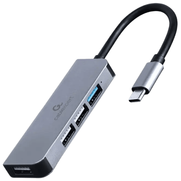 Адаптер Hub Gembird UHB-CM-U3P1U2P3-01 USB Type-C / Серебряный photo 1