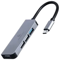 Адаптер Hub Gembird UHB-CM-U3P1U2P3-01 USB Type-C / Серебряный