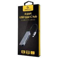 Адаптер Hub Gembird UHB-CM-U3P1U2P3-01 USB Type-C / Серебряный photo 2