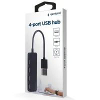Adaptor Hub Gembird UHB-U2P4-06 USB Type-A / Black photo 3