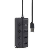 Адаптер Hub Gembird UHB-U2P4P-01 USB Type-A / Черный photo 3