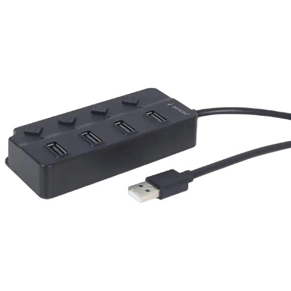 Adaptor Hub Gembird UHB-U2P4P-01 USB Type-A / Black photo 4