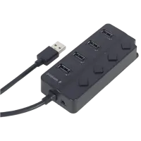 Адаптер Hub Gembird UHB-U2P4P-01 USB Type-A / Черный photo 5