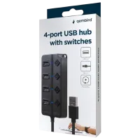 Адаптер Hub Gembird UHB-U2P4P-01 USB Type-A / Черный photo 6