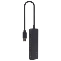 Адаптер Hub Gembird UHB-CM-U2P4-01 USB Type-C / Черный
