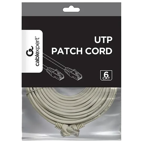 Cablu de date Cablexpert RJ-45 + RJ-45 10 m / Gray photo 3