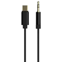 Аудио кабель Cablexpert USB Type-C + 3.5 mm 1.5 м / Черный