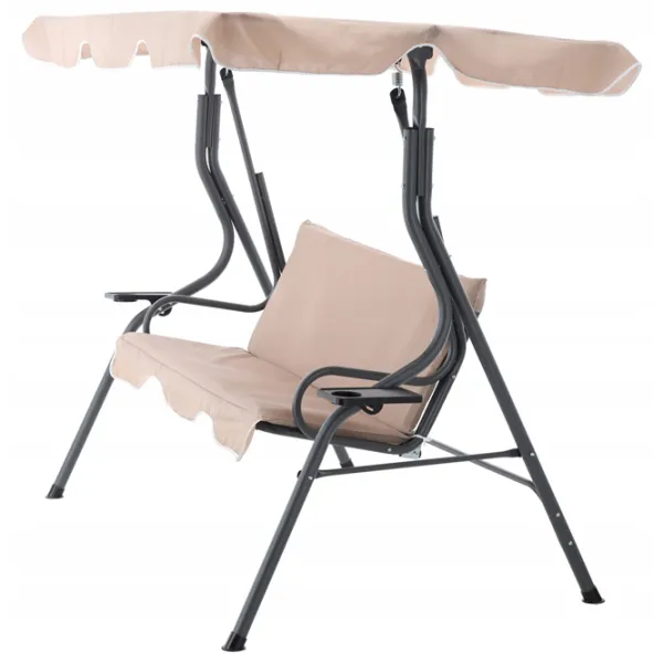 Leagăn de grădină GardenLine KRE0735  Beige / 220 kg photo 2