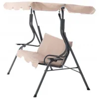 Садовые качели GardenLine KRE0735 Бежевый / 220 кг photo 2