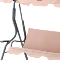 Садовые качели GardenLine KRE0735 Бежевый / 220 кг photo 6