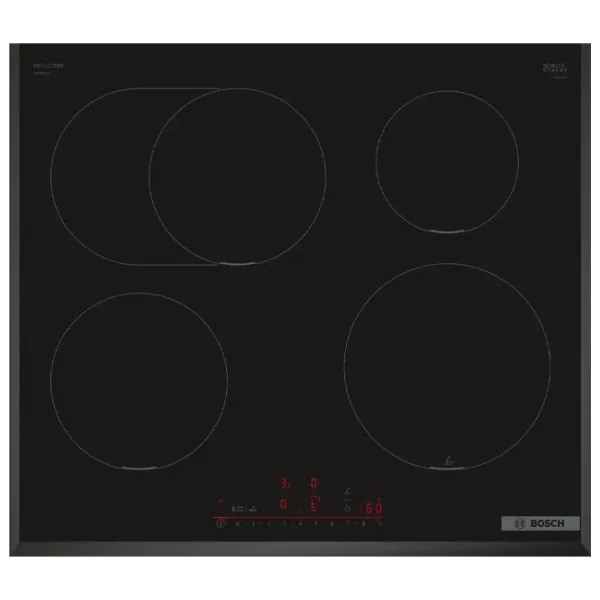 Plită încorporabilă cu inducție Bosch PIF651HC1E Sticlă ceramică / Black photo 1